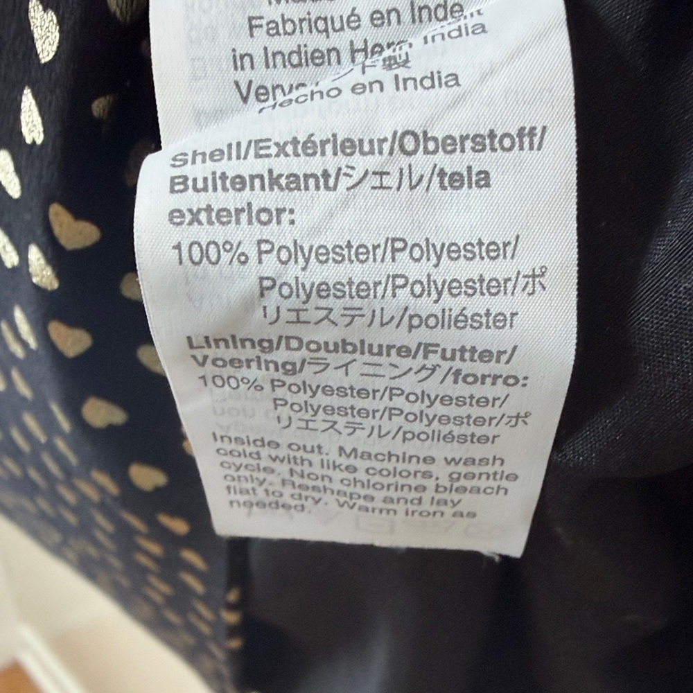 J. Crew Factory Black and Gold Flirty 90’s Y2K Dress Size 4 - Picture 7 of 9